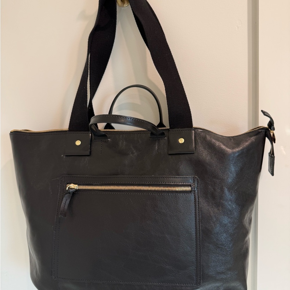 Clare V Black Le Zip Sac with travel pouch - Picture 4 of 12
